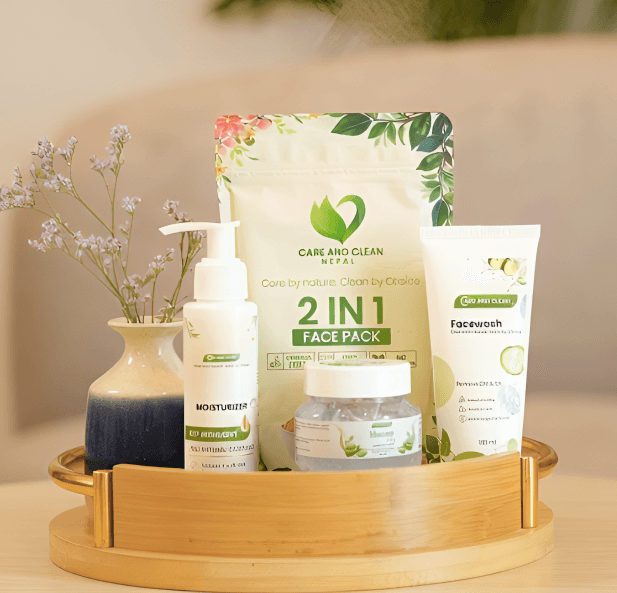 Natural organic face pack from Care and Clean Nepal